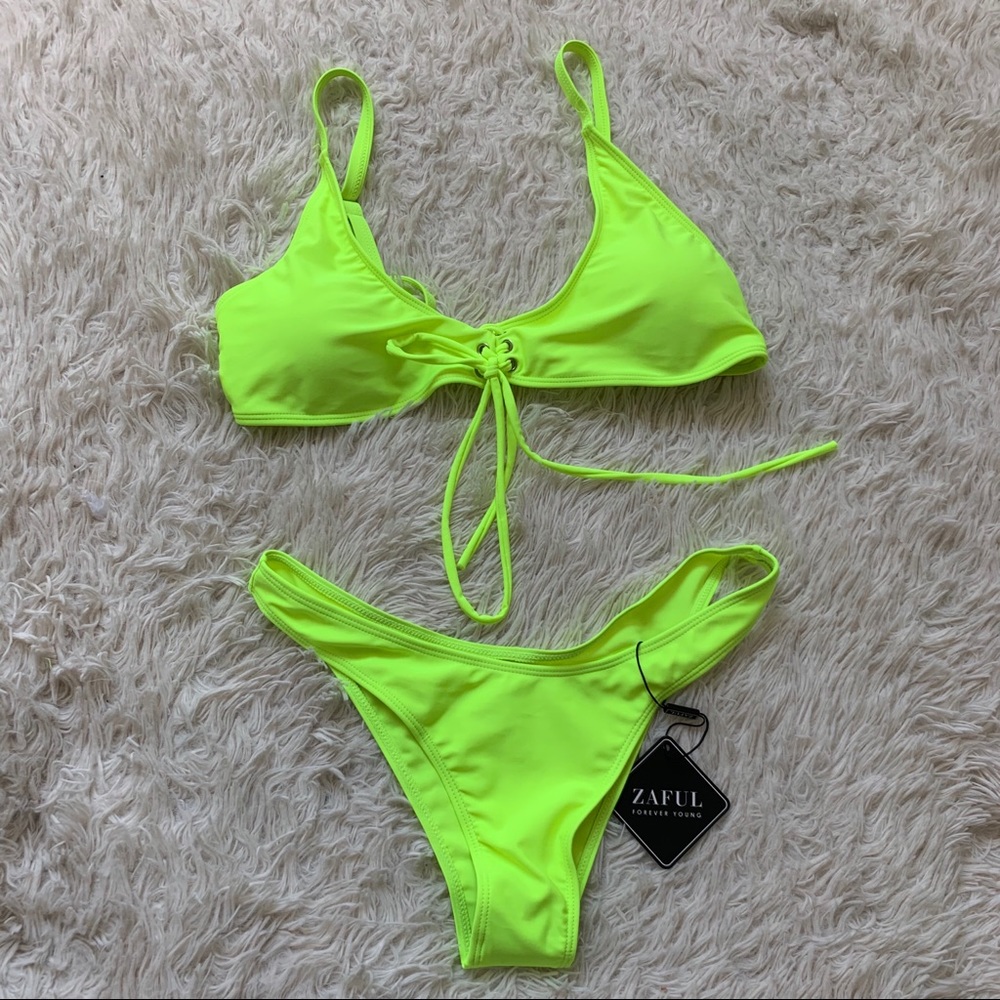 Zaful Neon Bikini